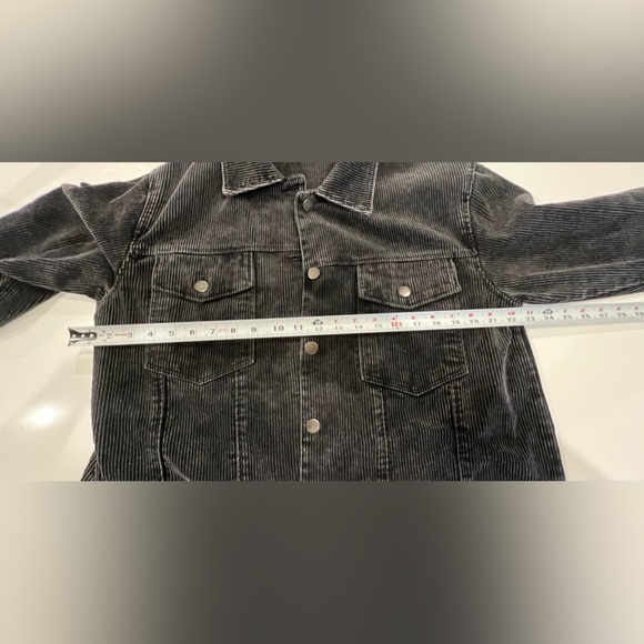 Black Corduroy Jacket Relaxed Fit Size Large - Picture 7 of 9